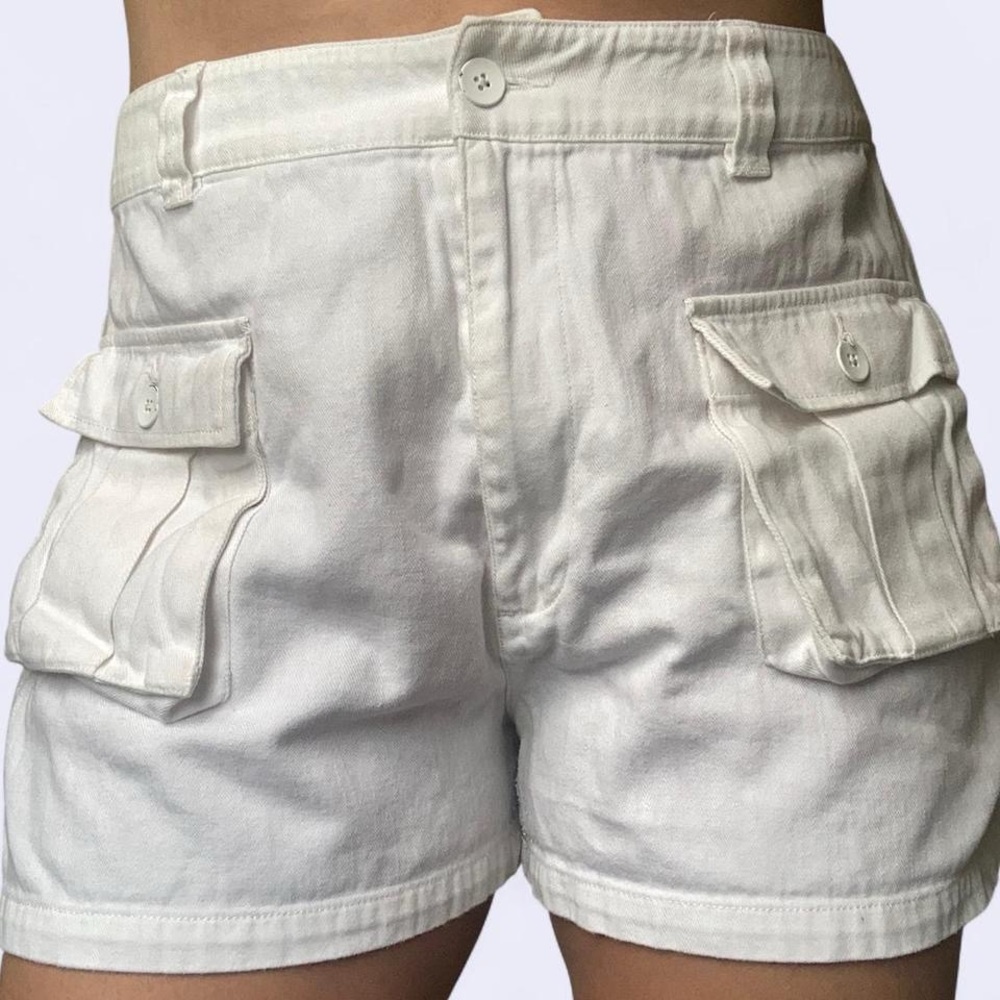 ASOS Women's White Cargo Shorts